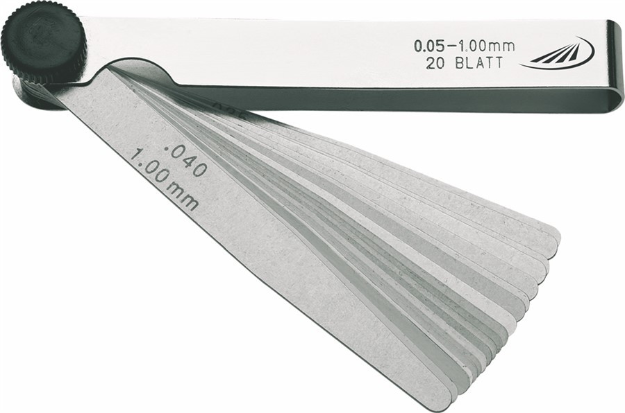 13-20 Blatt Präzisions-Fühlerlehren L/B: 100mm / 12,7 mm Fühllehre Zoll 